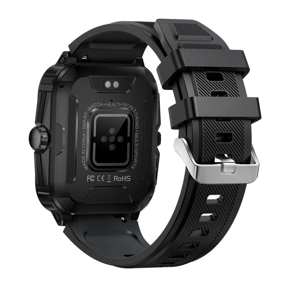 COLMI P76 Smartwatch 1.96 Outdoor Sports Fitness 3ATM Waterproof Black Back