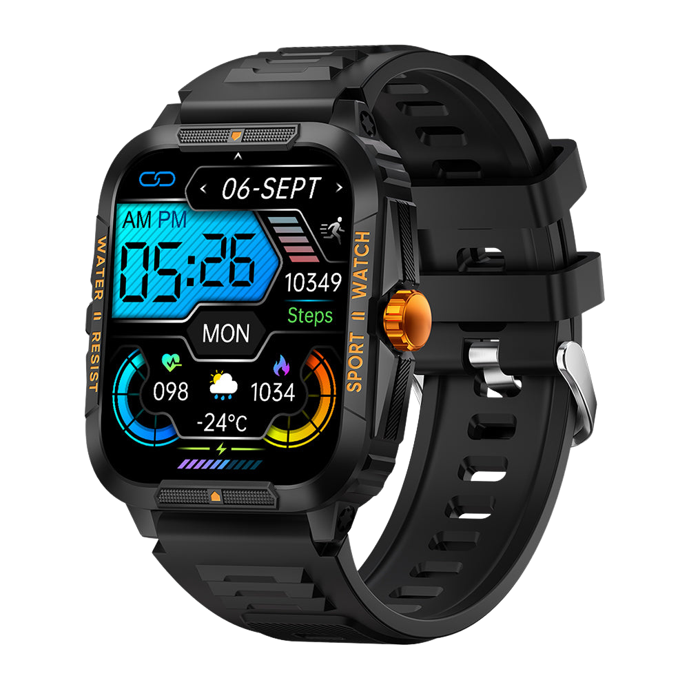 COLMI P76 Smartwatch 1.96 Outdoor Sports Fitness 3ATM Waterproof Orange