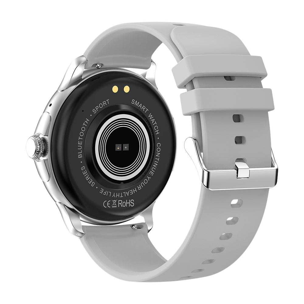 COLMI V72 Smart Watch Elegant AMOLED Display Fitness Tracking IP68 Vattentät Silver Baksida