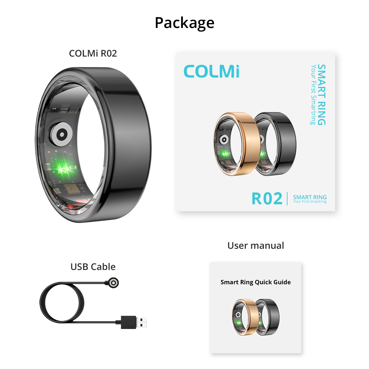 R02 Smart Ring – Առողջության առաջադեմ հետևում, անջրանցիկ և երկար մարտկոցի կյանք