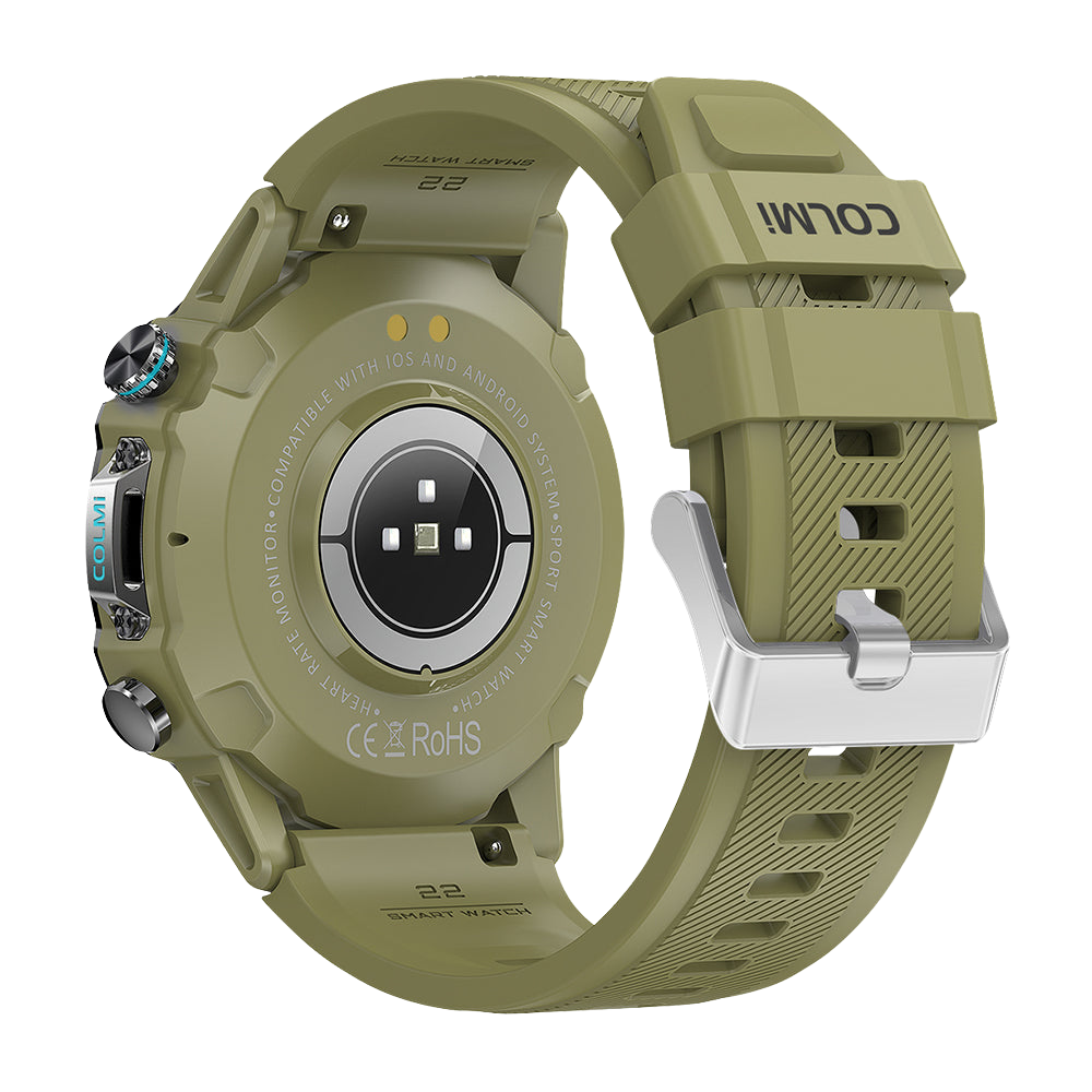 COLMI M42 Smartwatch 1.43″ AMOLED Display 100+ Sports Mode Voice Calling Smart Watch green color back view