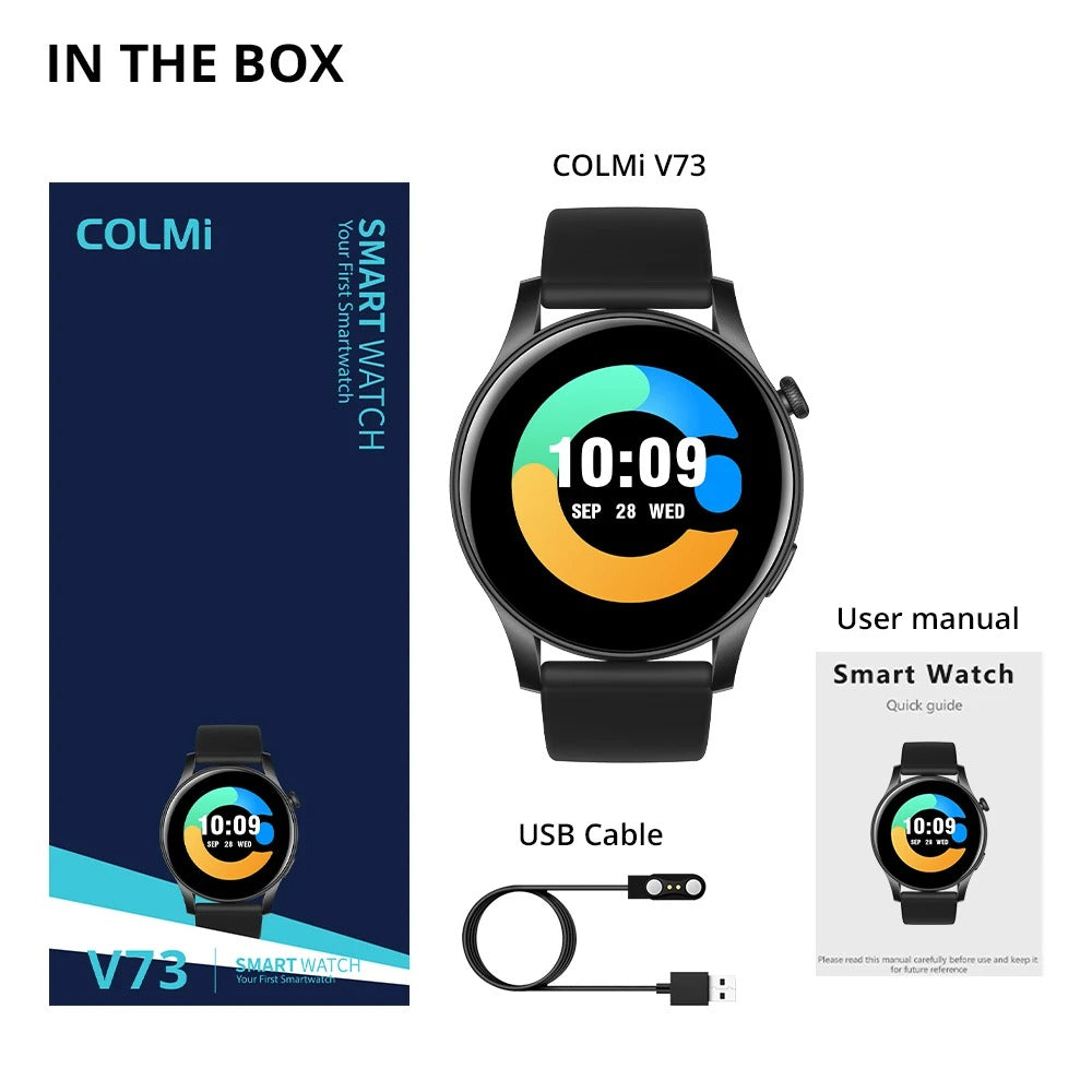 colmi v73 smart klocka i kartongen