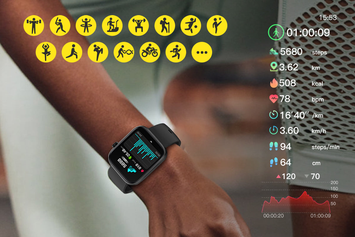 smartwatch για προπόνηση για άνδρες και γυναίκες colmi p71 smart ρολόι