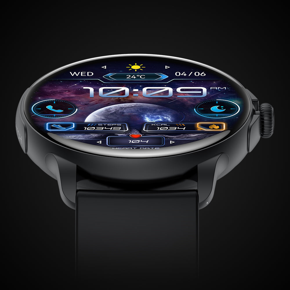 elegant och stilren smart klocka colmi v72 med stor amoled display