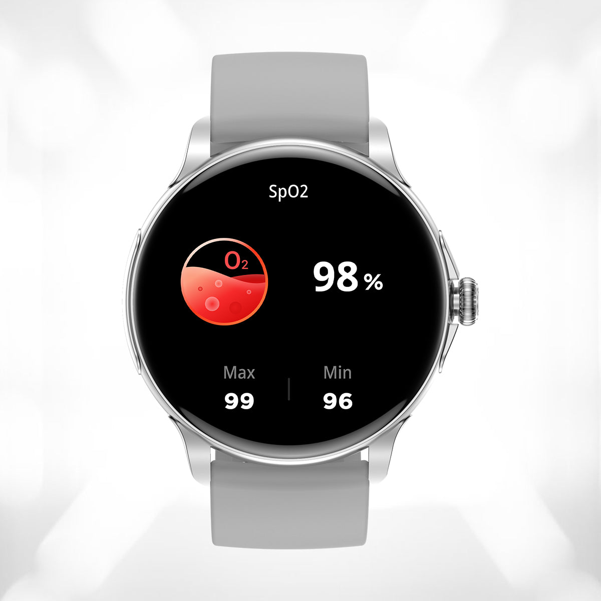 colmi v72 smartwatch övervakning av blodsyrenivå