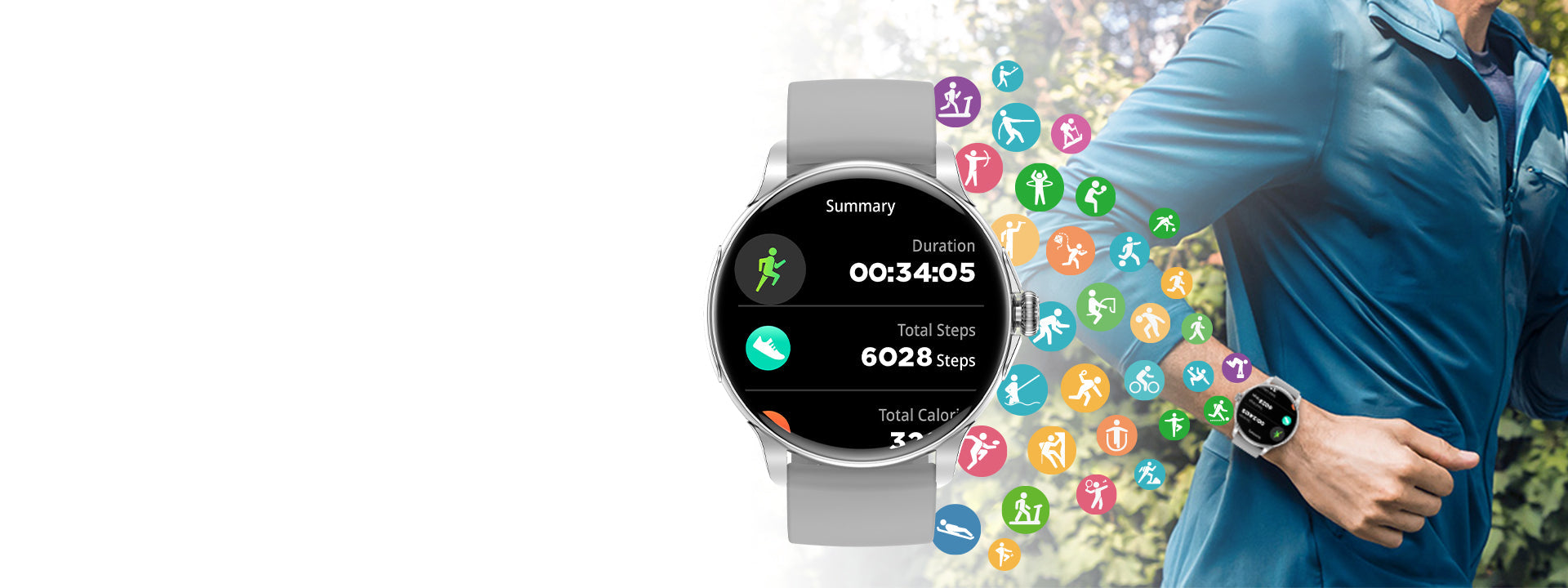 smart klocka för träning och gym för män och kvinnor colmi v72 smartwatch