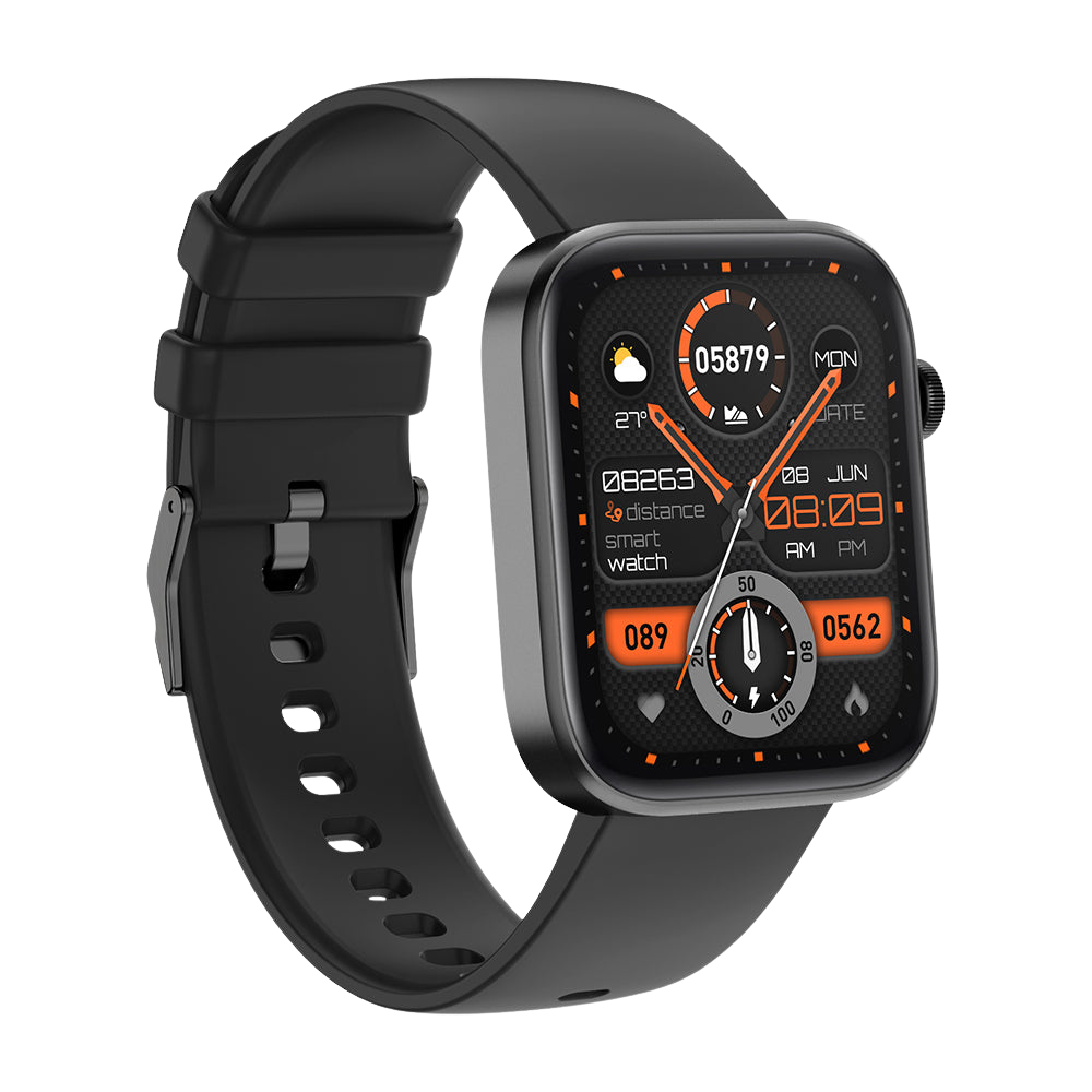 COLMI P71 Smart Watch 1.9 Display Voice Calling Voice Assistant IP68 Waterproof Black Left