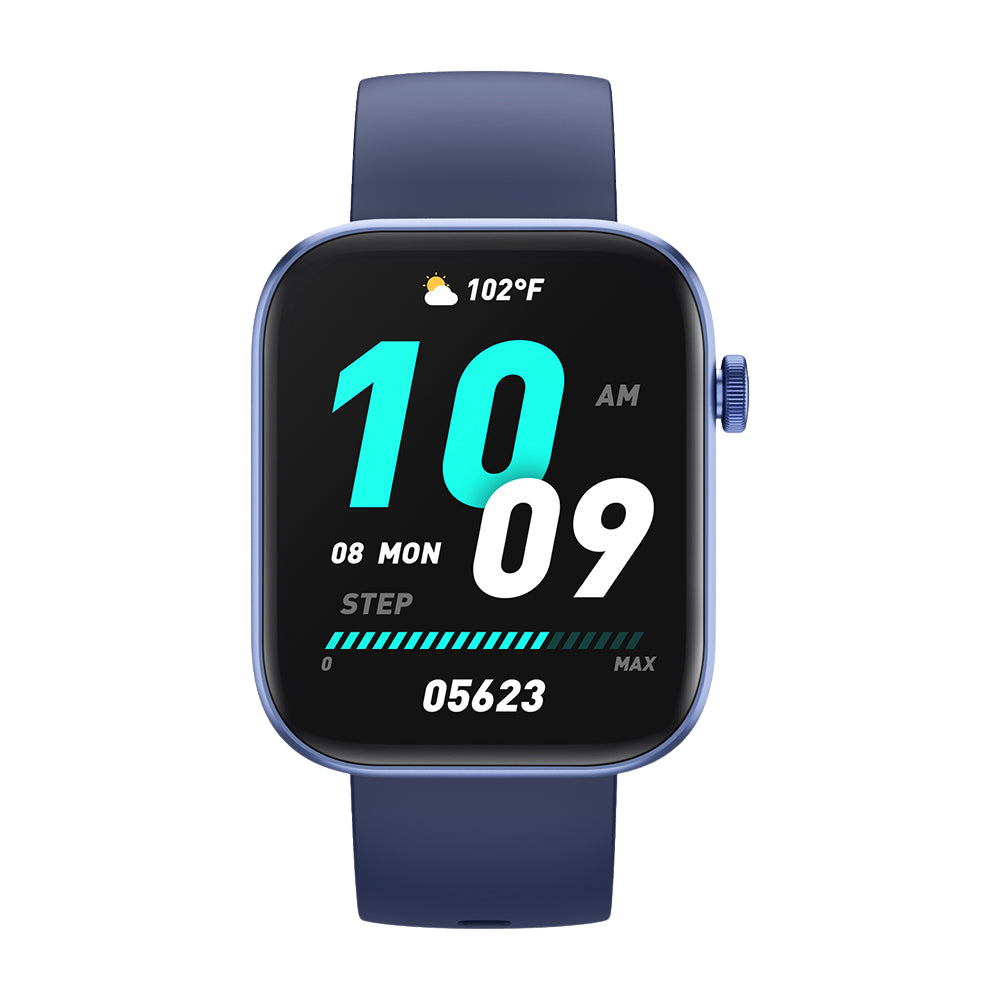 COLMI P71 Smart Watch 1.9 Display Voice Calling Voice Assistant IP68 Waterproof Blue Front