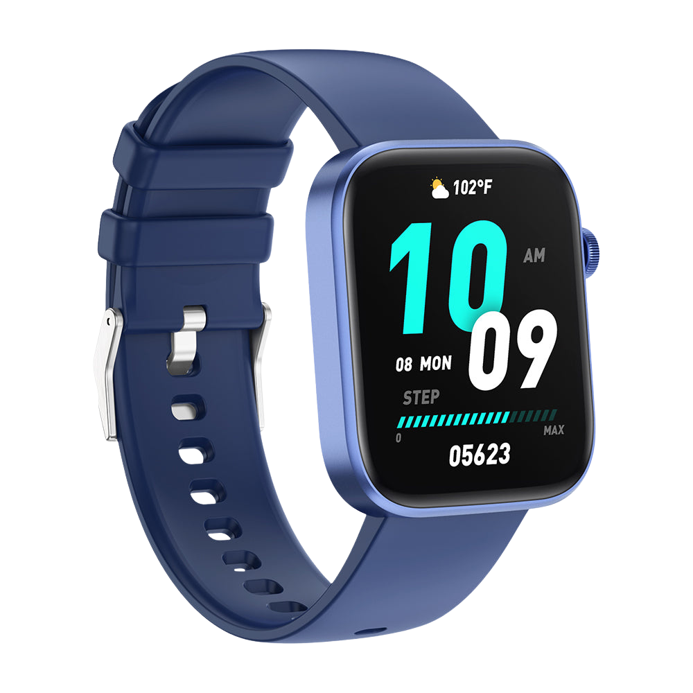 COLMI P71 Smart Watch 1.9 Display Voice Calling Voice Assistant IP68 Waterproof Blue Left