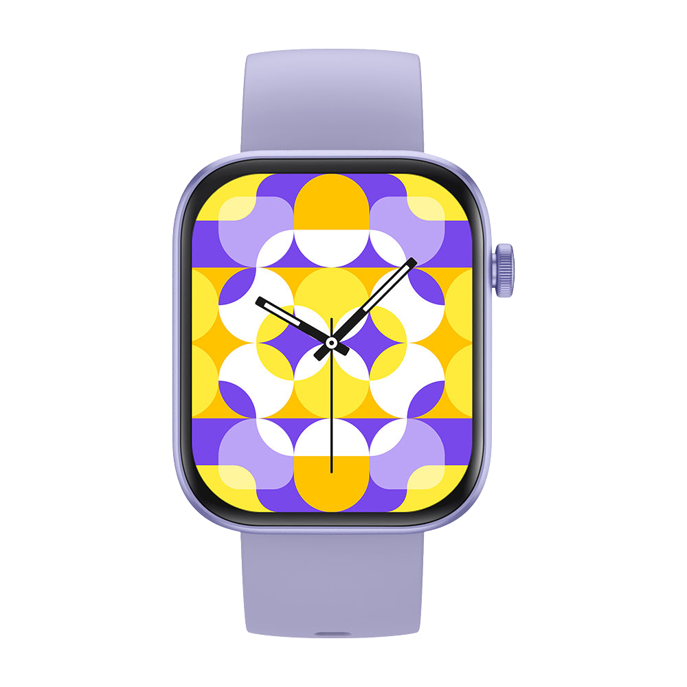 COLMI P71 Smart Watch 1.9 Display Voice Calling Voice Assistant IP68 Waterproof Purple Front