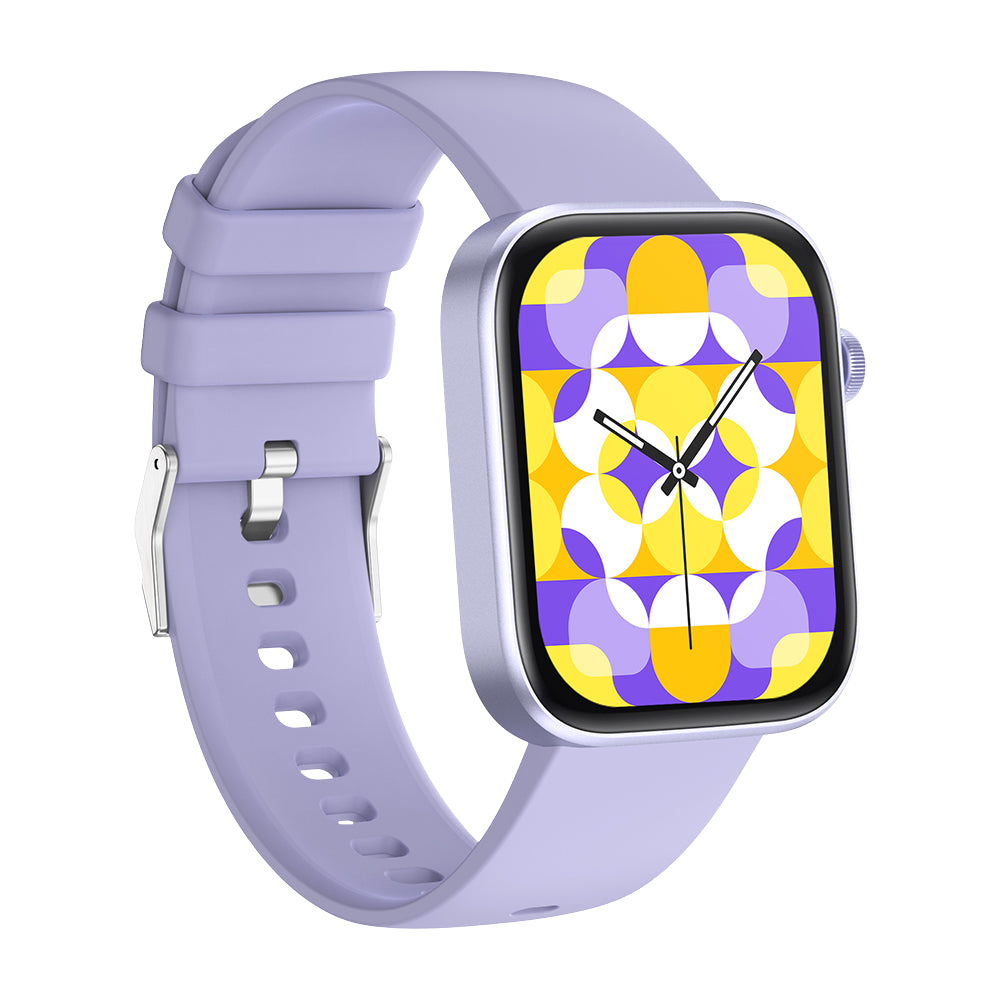 COLMI P71 Smart Watch 1.9 Display Voice Calling Voice Assistant IP68 Waterproof Purple Left