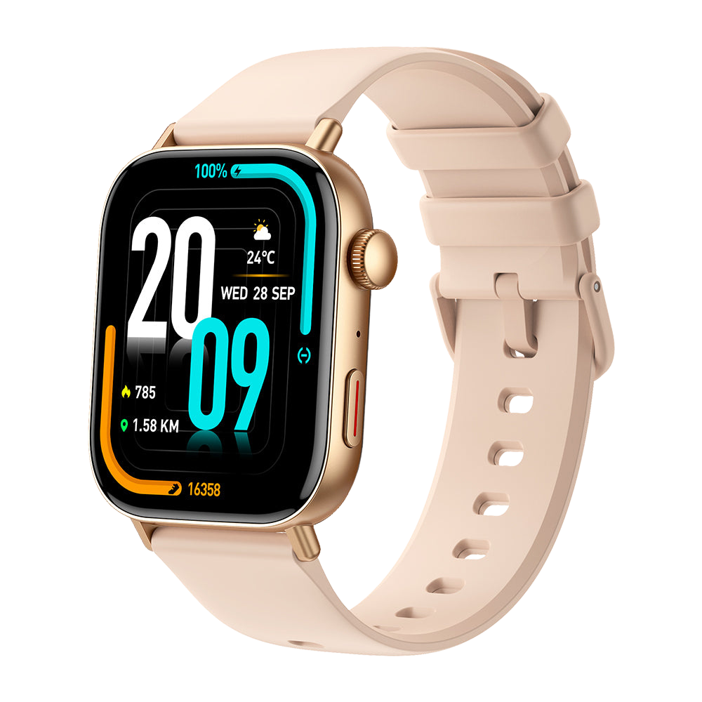 COLMI C8 Max Smartwatch 1.93" Big Touch Screen Smart Watch gold color right view