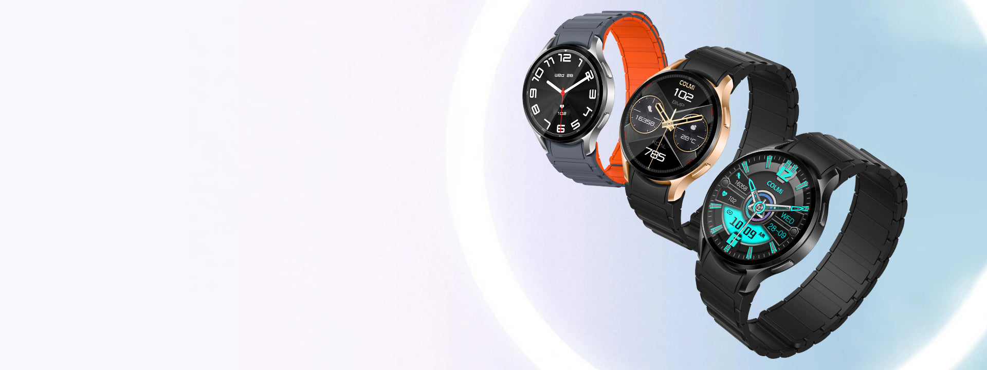 Colmi i28 Ultra Smart Watch mat magnetesche Bänner Amoled Display Gesondheet Iwwerwaachung a Gebiedstimer
