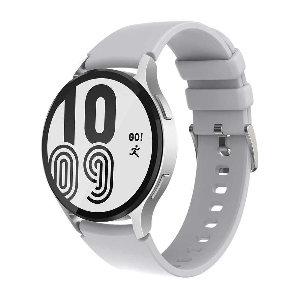 A silver Colmi i28 Ultra smartwatch displayed on a wrist, showcasing its circular dial, advanced health tracking features, 10-day battery life indicator, and IP68 waterproof rating.
